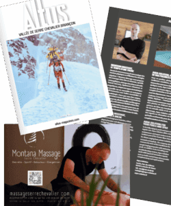 Parution de Montana Massage - Franck DUCROCQ dans le Magasine ALTUS SERRE CHEVALIER